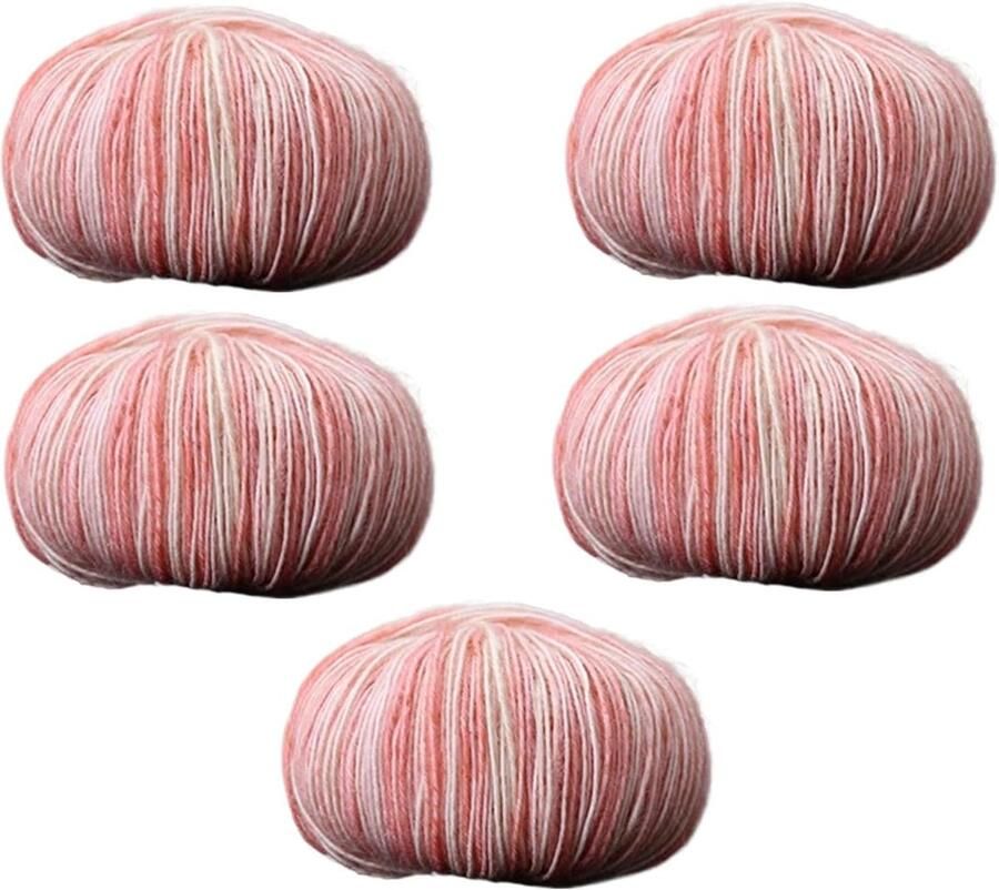 Garen Cakes Set Handwerk Garen Haken Breien Zachte Katoen Mix 5 X 50g Gegradueerd Kleuren