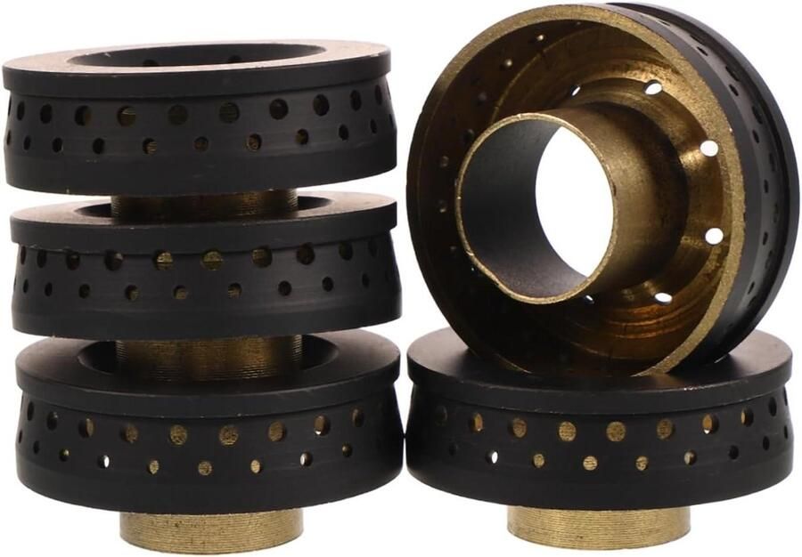 Gasfornuis Accessoires Brandverdeler Koppen Veiliger Koken Universele Pasvorm 4.1 x 4.1 x 2 cm Goudkleurig