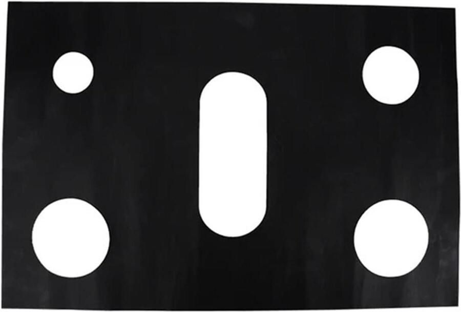Gasfornuis Beschermer Fornuis Mat Keuken Schoonhouden Oliebestendig Materiaal 62x41.5 cm Zwart