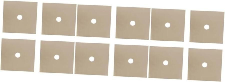 Gasfornuis Beschermers Fornuis Liners Koken Beschermen Hittebestendig Teflon 27x27 cm Beige