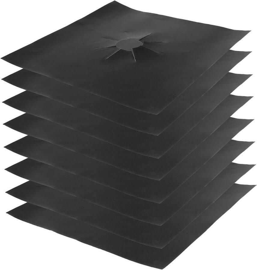 Gasfornuis Beschermers Kookplaat Covers Keuken Schoonhouden Antiaanbaklaag 27x27cm Zwart