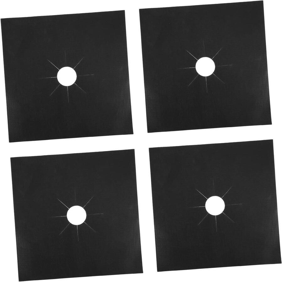 Gasfornuis Beschermers Kookplaat Covers Keuken Schoonhouden Herbruikbaar 27x27CM Zilver