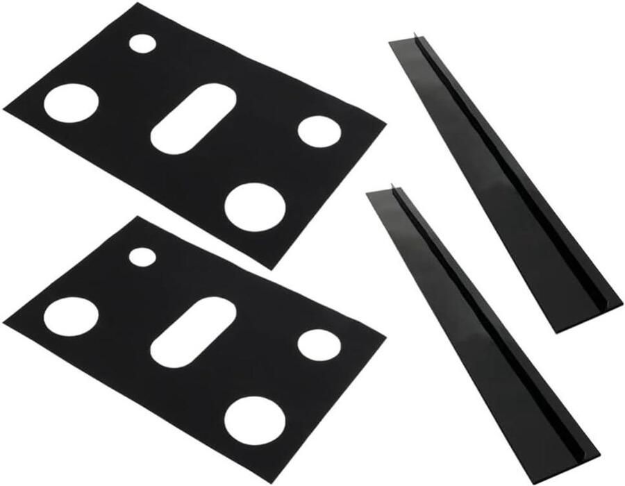 Gasfornuis Beschermers Kookplaat Mat Koken en Schoonmaken Anti-vet Ontwerp 62 x 41.5 cm Zwart