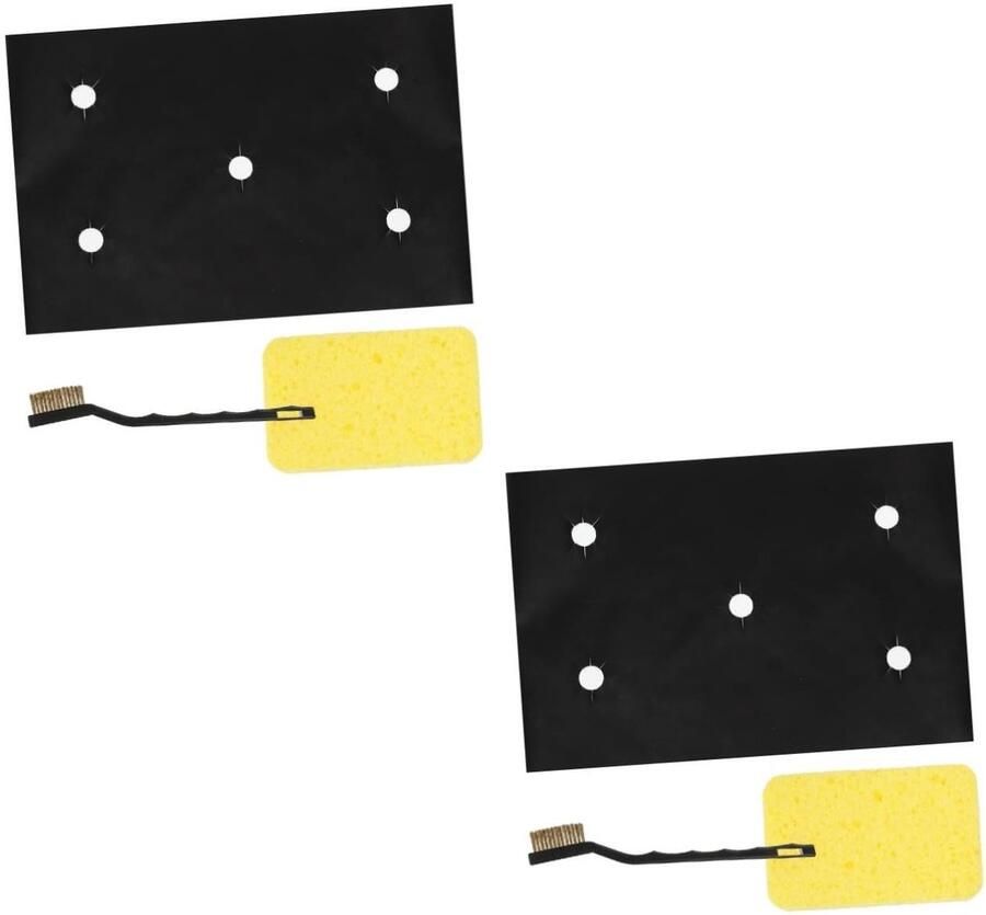 Gasfornuis Beschermers Kookplaat Matten Gemakkelijk Schoonmaken Hittebestendig PTFE Materiaal 81 x 54 cm Zwart