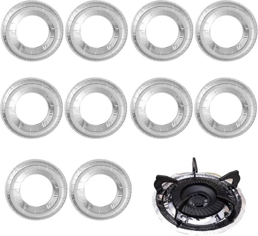 Gasfornuis Beschermingsmat voor Gasfornuisbrander Aluminiumfolie Gasfornuisbedekking voor Kookplaten Gasfornuizen Branders