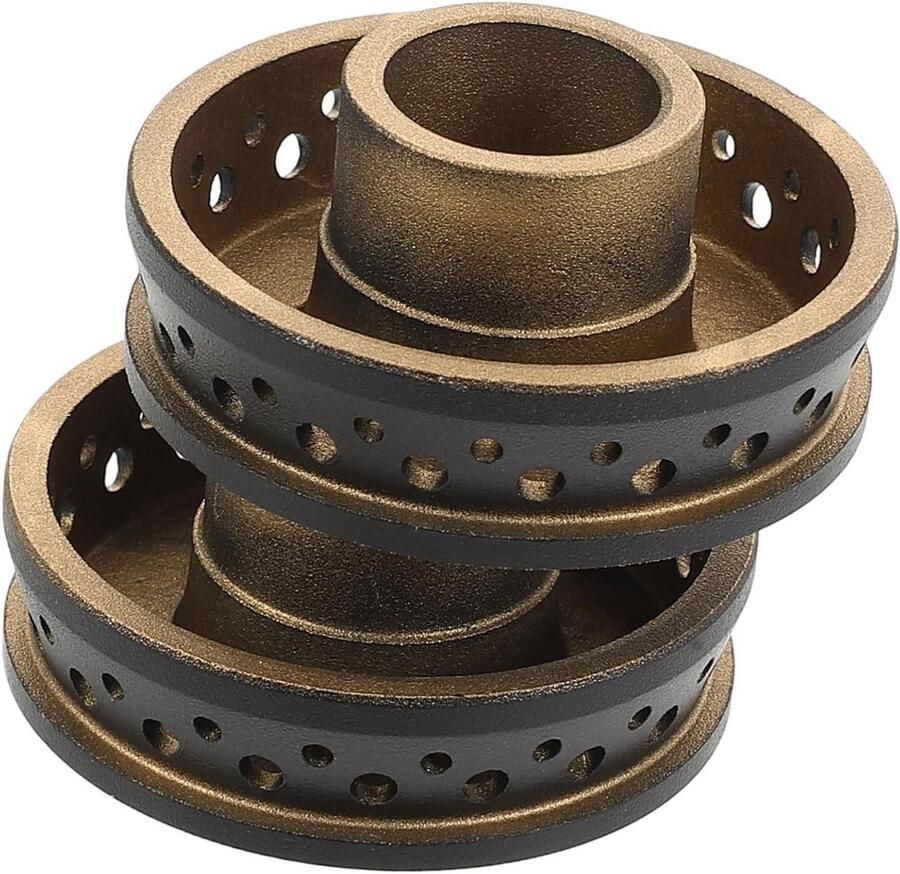 Gasfornuis Branderkappen Kookplaat Afdekking Nauwkeurige Warmtecontrole Elegant Ingebouwd Ontwerp 4.20X4.20X1.80CM Zwart
