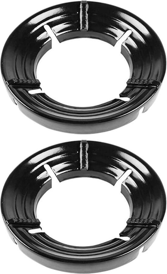 Gasfornuis Covers Wok Ring Energie Besparen Warmte Benutting 25 cm Diameter Zwart