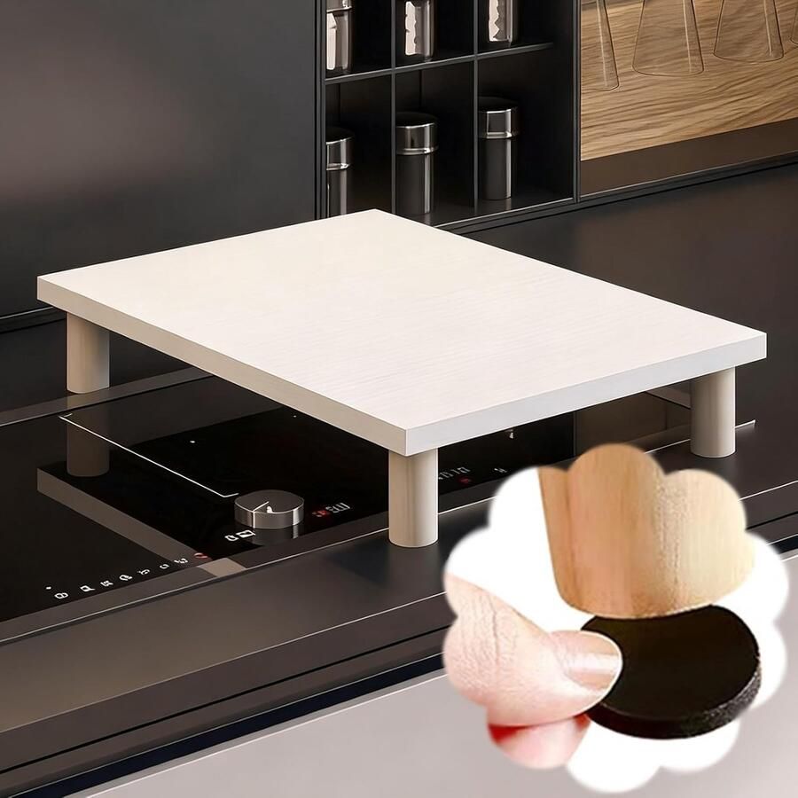 Gasfornuis Hoes Kookplaat Beschermer Keukenruimte Maximaliseren Veilig Massief Hout 65 x 60 cm Houtkleur