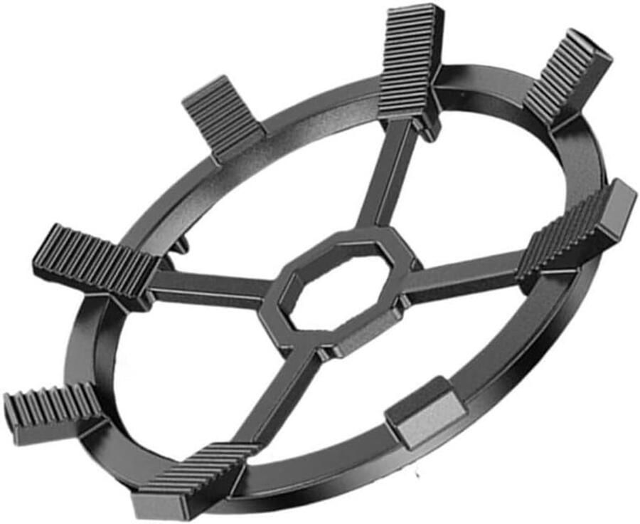 Gasfornuis Hoes Panondersteuning Wokring Stabiel Koken Antislip Stabiliteit 25 cm Zwart