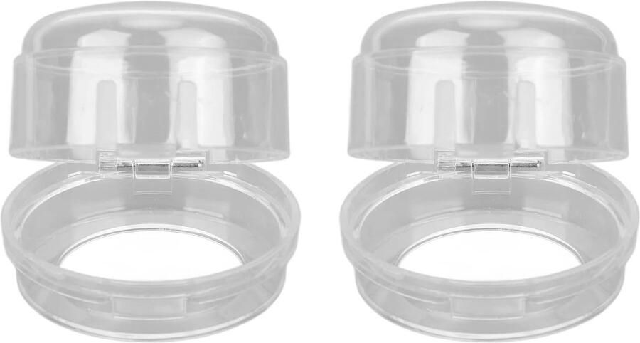 Gasfornuis Knop Covers Fornuis Beschermers Kindveilige Keuken Hittebestendig PP Materiaal 2 Stuks Duidelijk - Foto 1
