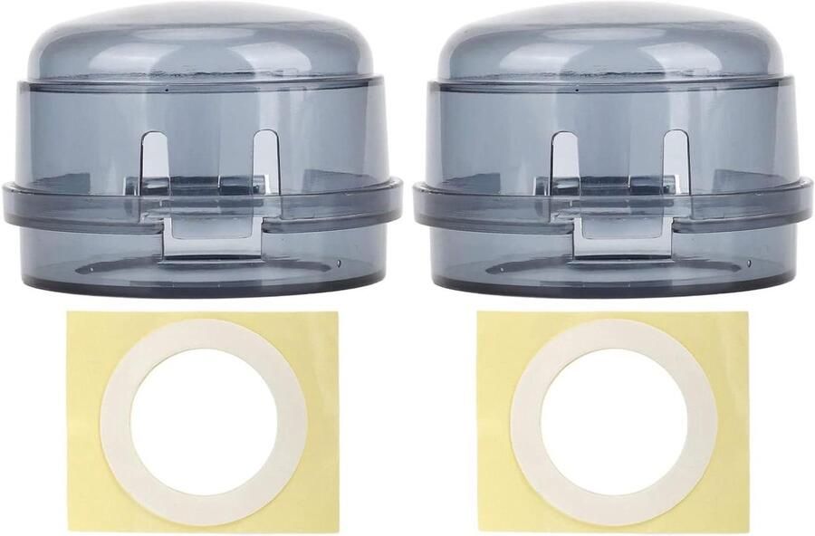 Gasfornuis Knop Covers Kachel Handvat Beschermers Keuken Beschermen Hittebestendig Materiaal 2 stuks Zwart