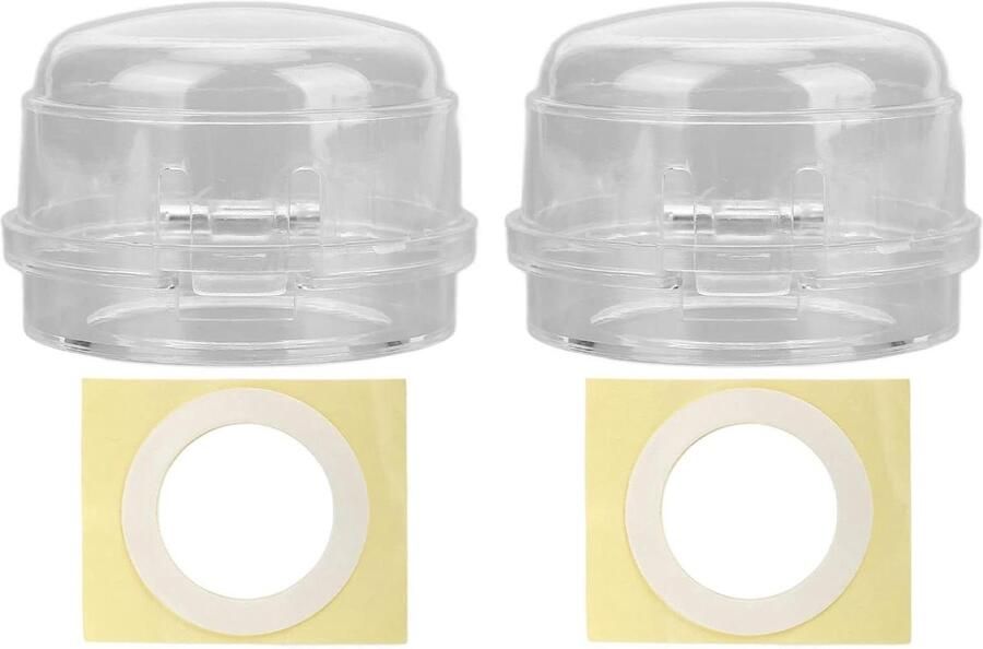 Gasfornuis Knop Covers Kachel Handvat Beschermers Keuken Beschermen Transparant Ontwerp 2 Stuks Transparant