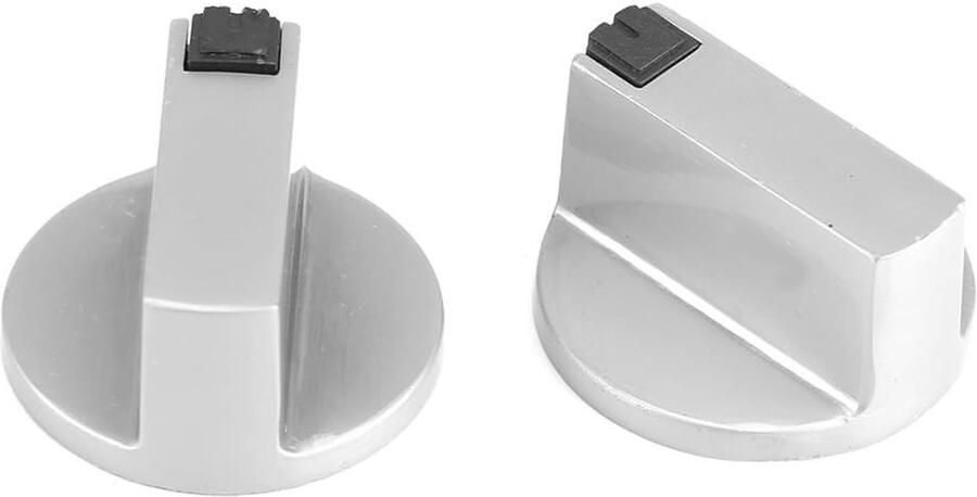 Gasfornuis Knoppen 6mm Zinklegering en RVS Ronde Knoppen voor Kookplaat en Oven Duurzame Metalen Schakelaar Bediening