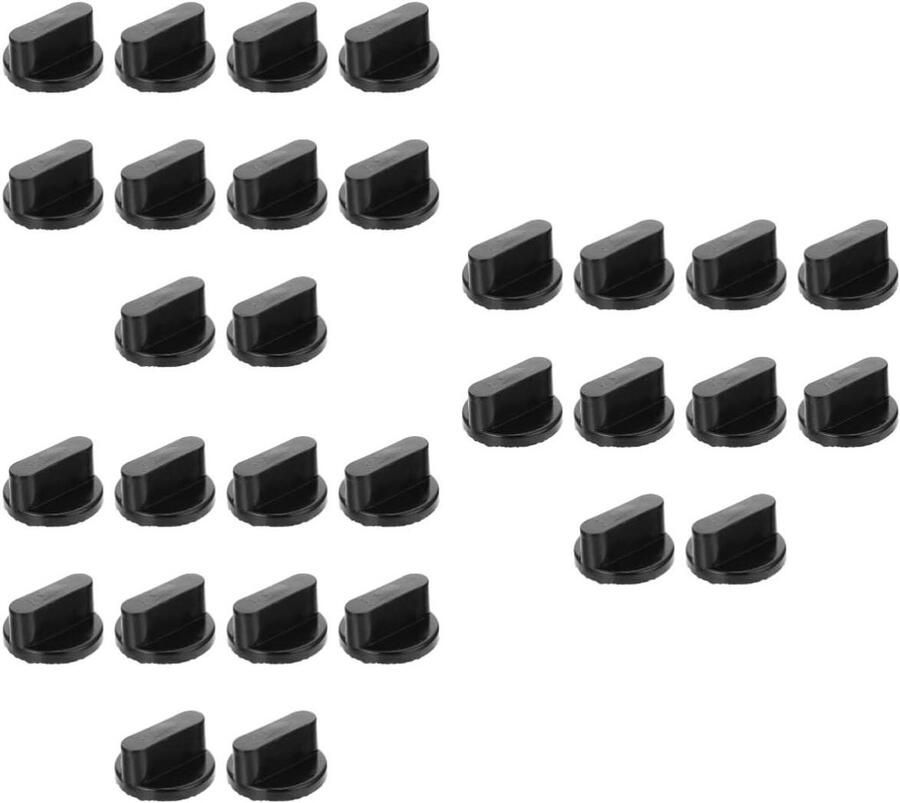 Gasfornuis Knoppen Fornuis Knoppen Vervangen Knoppen Universele Pasvorm 30 stuks Zwart