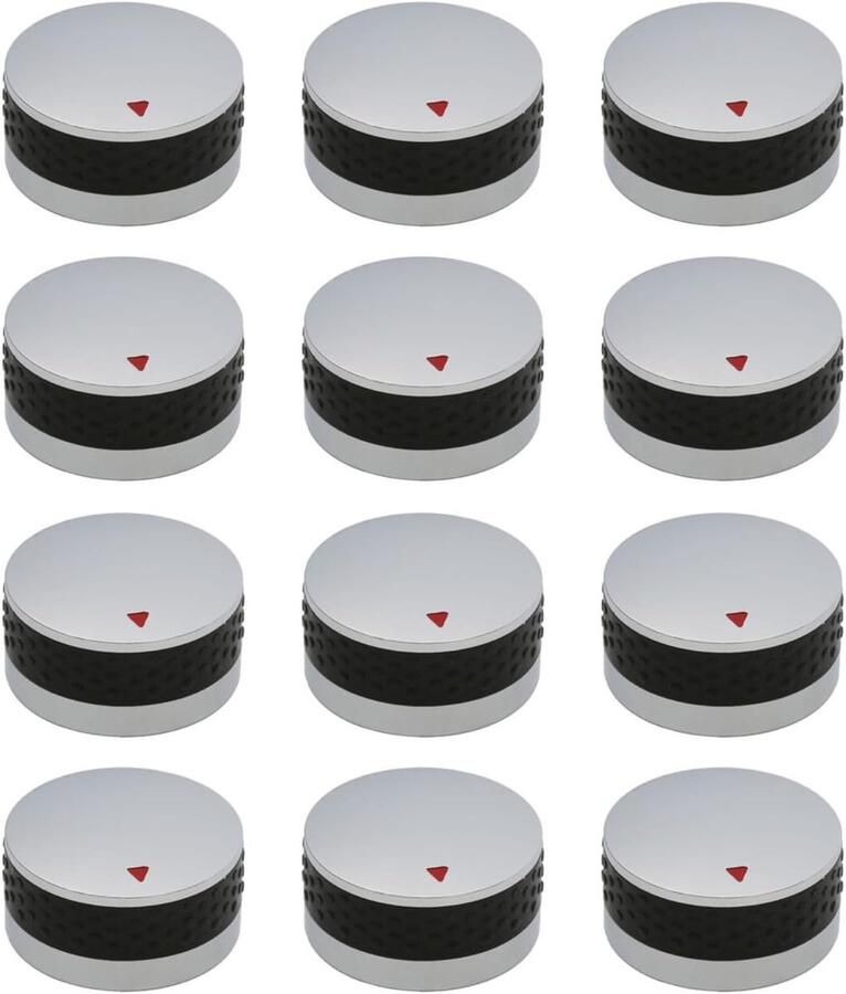 Gasfornuis Knoppen Kookplaat Adapter Keuken Gebruik Universele Pasvorm Diameter 58 mm Zilver
