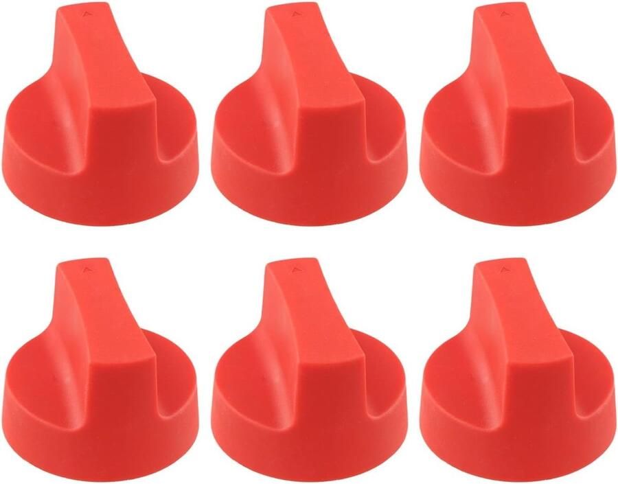 Gasfornuis Knoppen Kookplaat Knoppen Nauwkeurige Warmte Regeling Robuuste PVC Constructie 50 mm Rood
