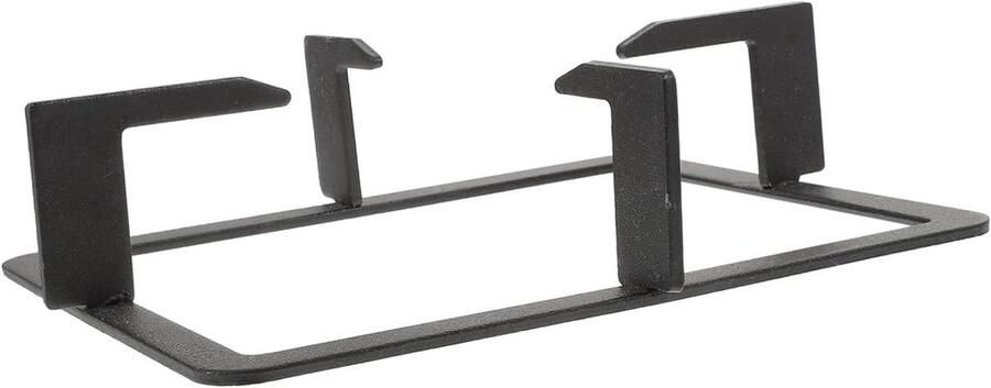 Gasfornuis Panhouder Wokring Koken met Wok Gietijzeren Stabiliteit 24.4x19.8x5.6CM Zwart