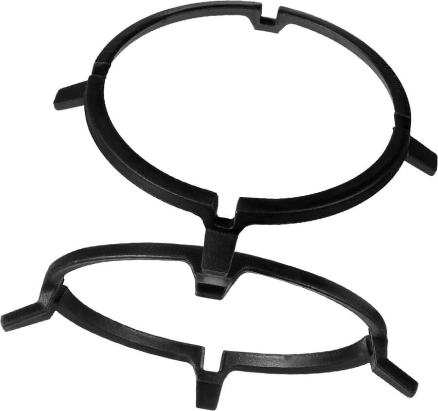 Gasfornuis Pot Beugelset Wok Pan Houder Stabiel Koken Ijzeren Constructie 21.3 cm Zwart