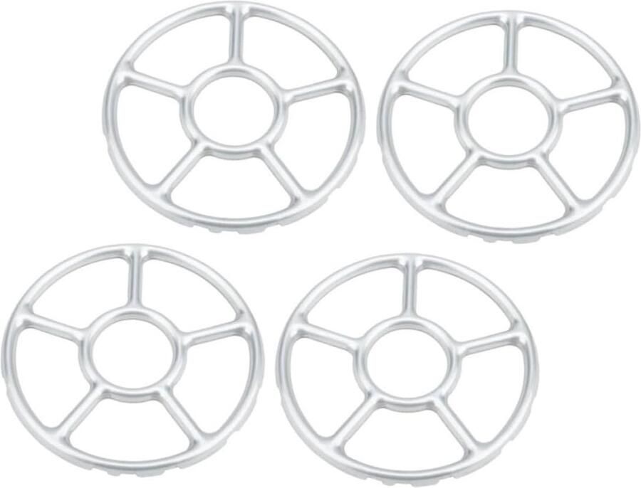 Gasfornuis Potsteunen Kookplaat Ondersteuning Kleine Pannen Stabiliseren Antislip Ontwerp 15.5 x 15.5 cm Zilver