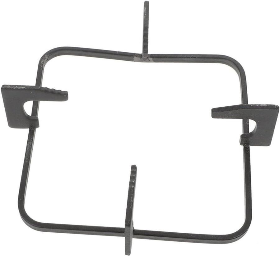 Gasfornuis rek Kookplaat houder Stabiel Koken Antislip Gietijzer 19 x 19 cm Zwart