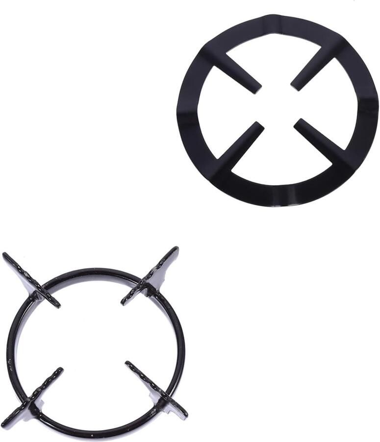 Gasfornuis Ringen Kookplaat Accessoires Wok Koken Hittebestendig IJzer 2 Maten Zwart
