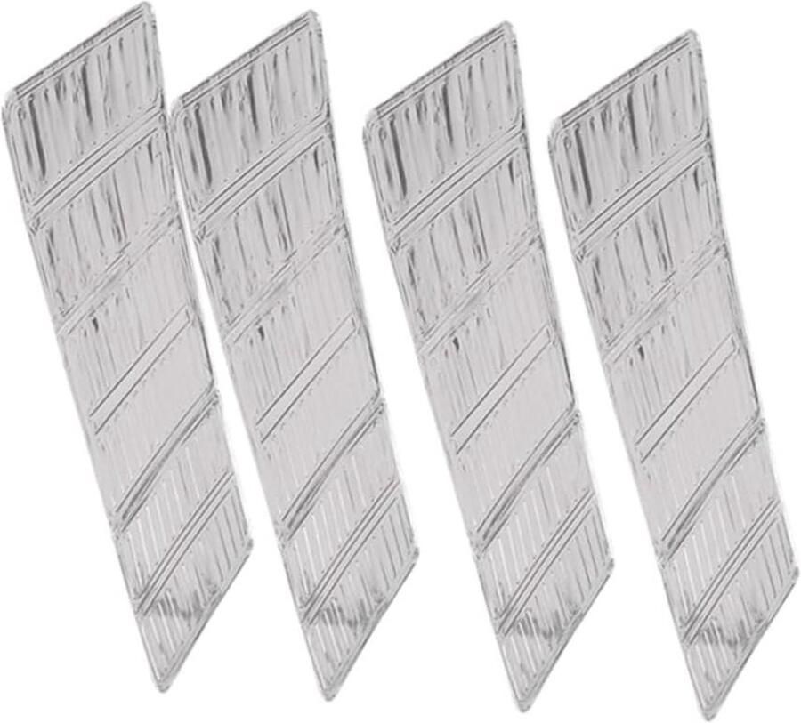 Gasfornuis Spatscherm Oliebeschermer Keuken Koken Beschermen Vouwbaar Aluminiumfolie 84 x 32.5 cm Zilver