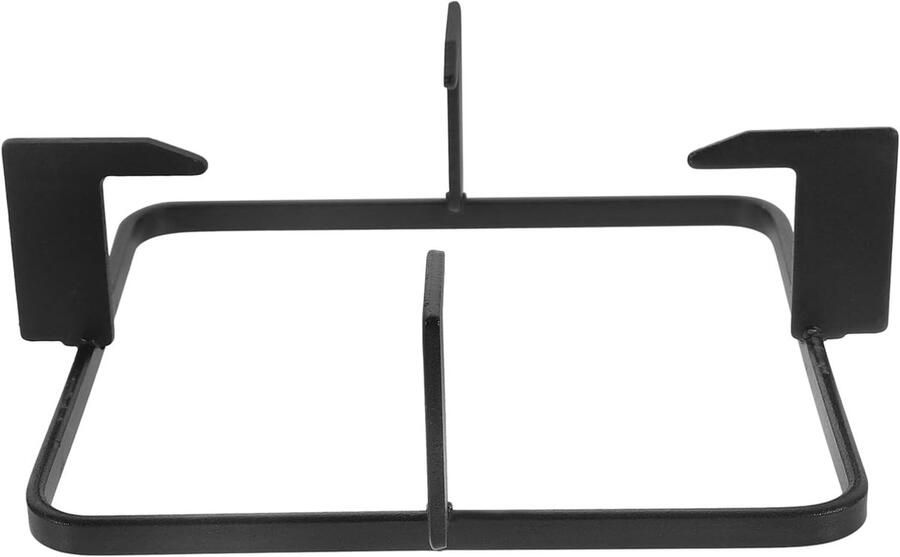 Gasfornuis Steun Pannendrager Houder Stabiel Koken Antislip Gietijzer 19x19x6.3cm Zwart