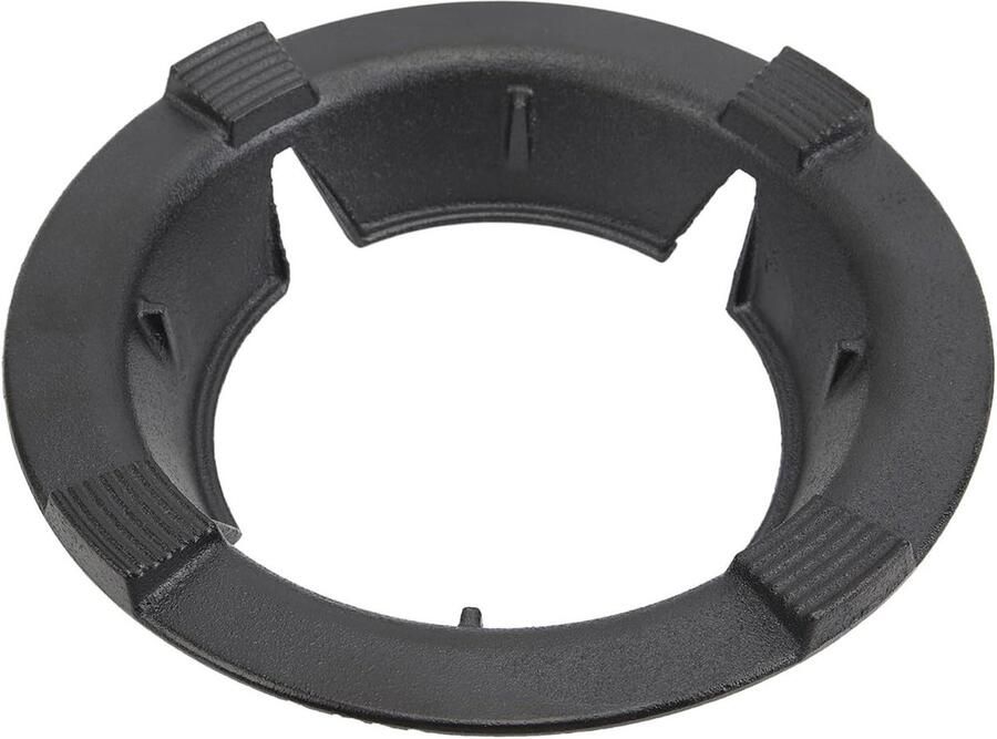 Gasfornuis Windring Vlamverdeler Energie Besparen Universeel Antislip 25.8 cm Zwart