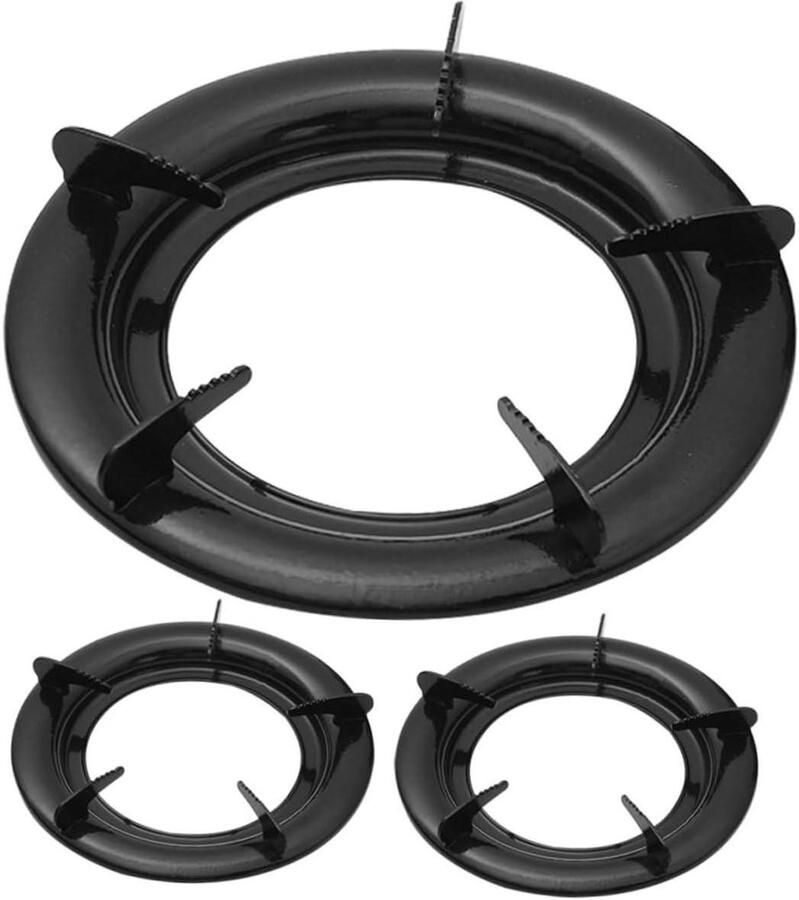 Gasfornuis Wokrek Wokring Gasbrander Koken met Wok Stabiele Ondersteuning 23 cm Zwart