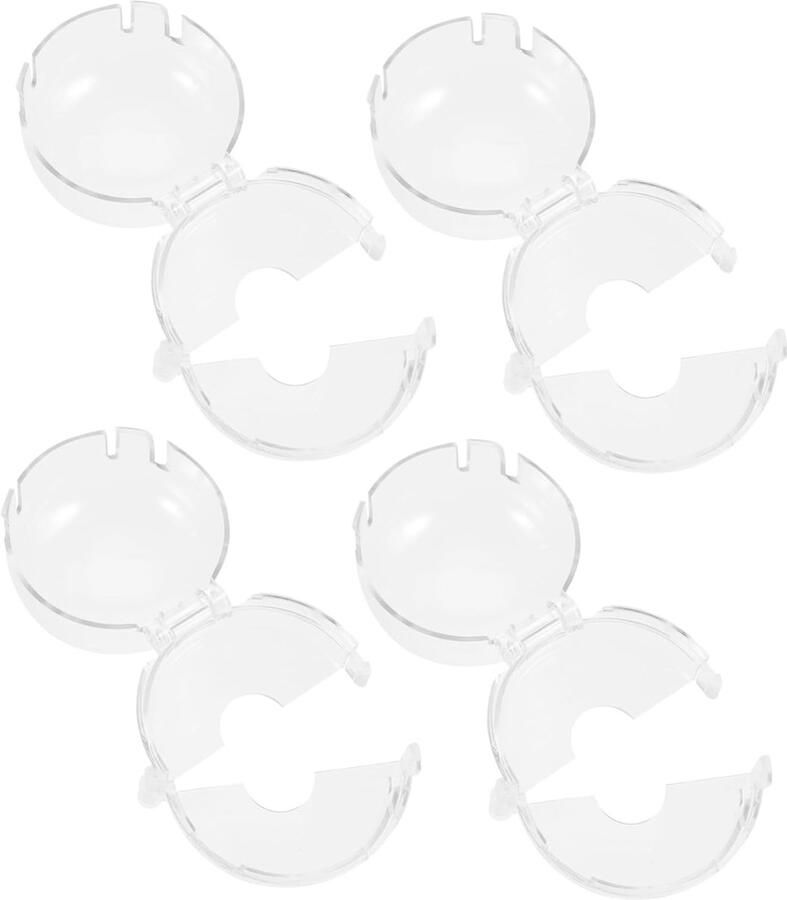 Gaskookplaat Knoppenhoezen Kinderbeveiliging Knoppen Keuken Veiligheid Universele Pasvorm 8 stuks Transparant