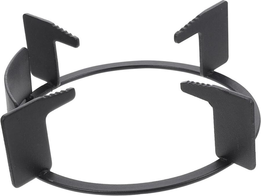 Gaskookplaat Ondersteuning Fornuisrek Stabiel Koken Half Winddicht Ontwerp 24.5 cm Zwart