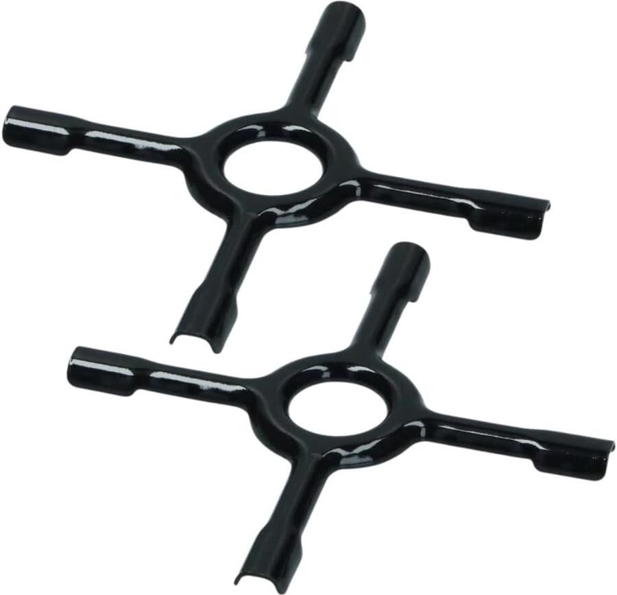 Gaskookplaat Reducer Panhouder Trivet Kleine Pannen Gietijzeren Constructie 150 x 150 mm Zwart