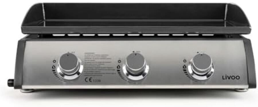 Gasplancha 7.5kW Geëmailleerde Stalen Plaat 61x38cm