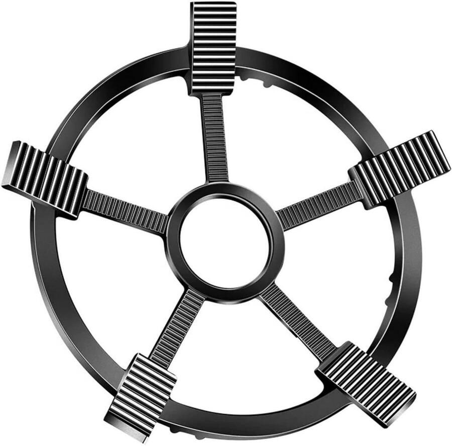 Gasring reducer Kookring houder Stabiel koken Antislip ontwerp 235 cm diameter Zwart