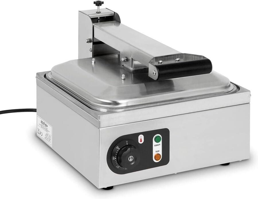 Gastro Broodrooster Apparaat 9 Plakken Snel Brood Grillen Dubbele Aluminium Platen 9 Broodjes Tegelijk Rood