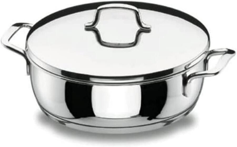 Gastronomische Lunchbox Voedselcontainer Opslagbox Maaltijden Meenemen Buiten glans gepolijst 32 Centimeter Zilver