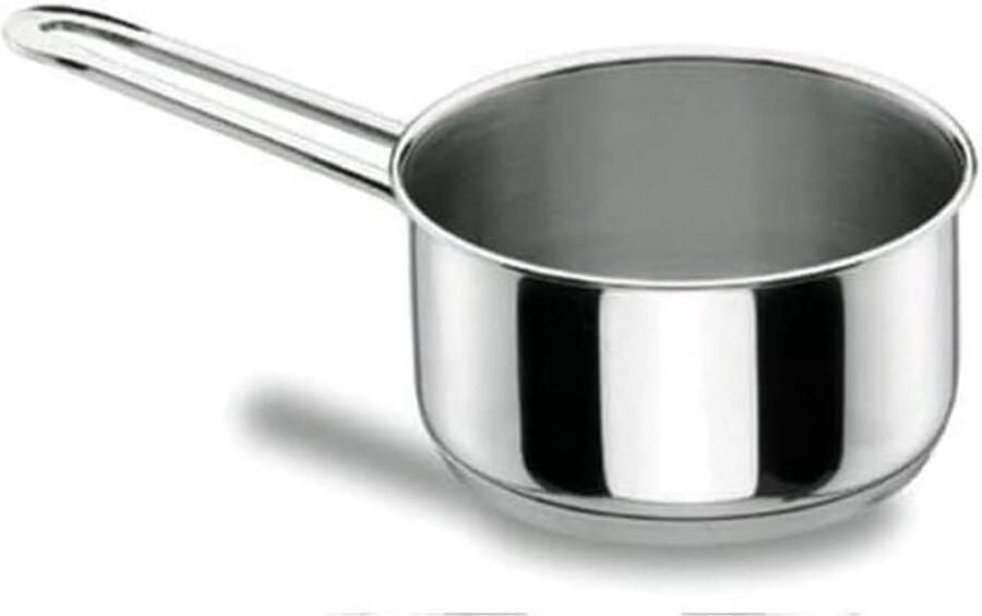 Gastronomische Steelpan Kookpan Sauspan Koken Voorbereiden Roestvrij Staal 20 cm Zilver