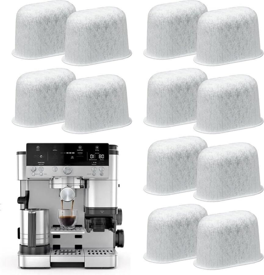 Geactiveerde Koolstof Waterfilters voor Ninja Koffiezetapparaat 12 Stuks Compatibel met Luxe Café en Pro Series Ideaal voor Koffie en Espresso
