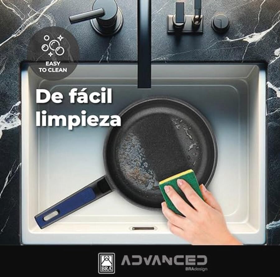 Geavanceerde braadpan van 18 cm Gietaluminium met antiaanbaklaag Inductie geschikt