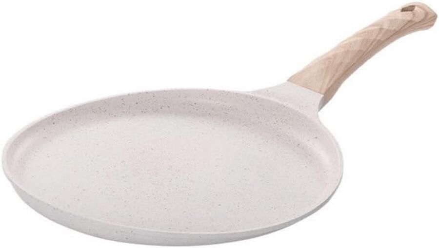 Gebakken Ei Pan Kleine Koekenpan Ontbijt Maken Antiaanbaklaag 28cm Wit