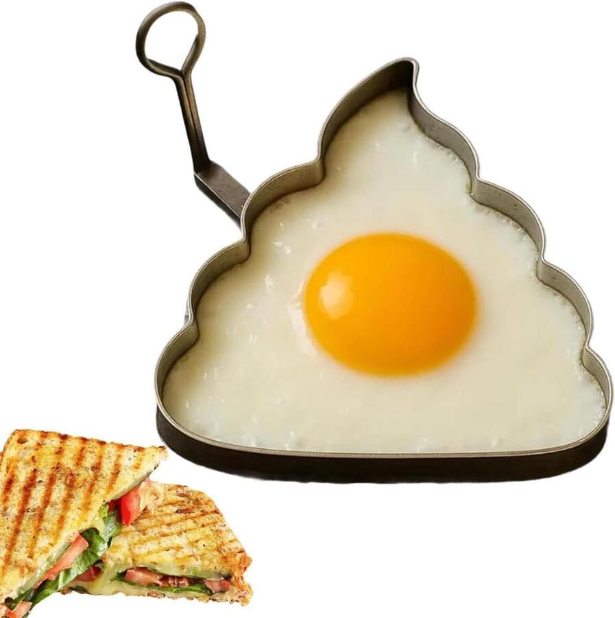 Ei Vormer Pannenkoekvorm Mallen Speelse Ontbijtjes Maken Hittebestendig Ontwerp 12 cm Niet gespecificeerd