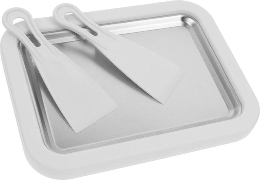Gebakken Yoghurt Machine Mini Ijsmaker Kinderen Zelfgemaakte Desserts Maken Compact Apparaat 22.5 cm breed Wit