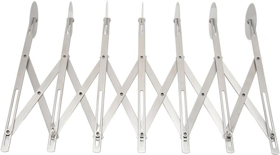 Gebaksnijder Roller Deegsnijder Pizza Keukenwerk Vereenvoudigen Verstelbare Breedte 245x82 cm Zilverkleurig