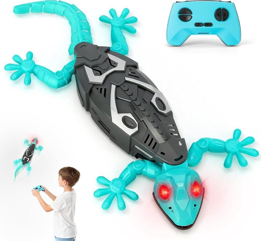 Gecko op afstand bestuurde laadgecko met led-ogen