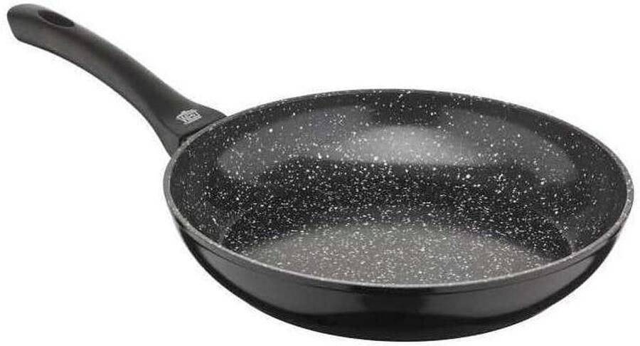 Gecoate Braadpan Koekenpan Aluminium Vetarm Braden Krasbestendige Coating 28 cm Zwart