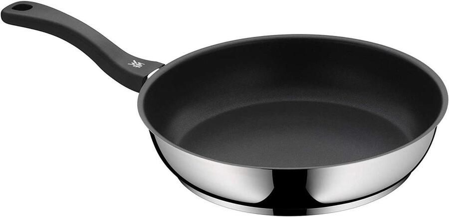 Gecoate braadpan Koekenpan Vetarm braden TransTherm bodem 28 cm Zilver