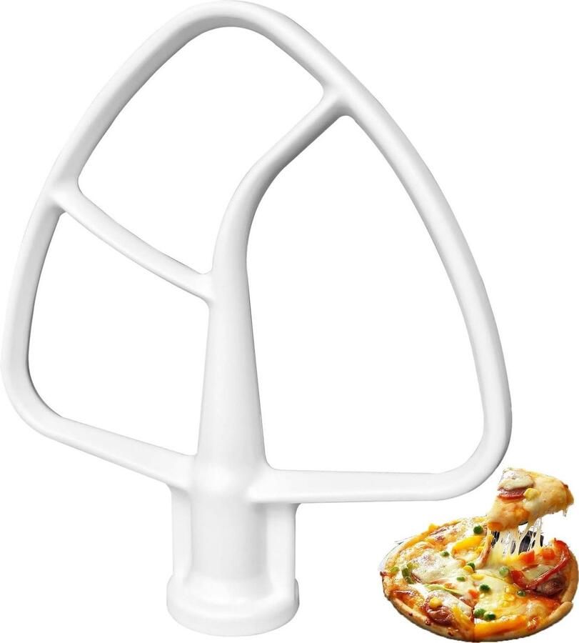 Gecoate Platte Klopper Mixer Accessoire Beslag Maken Vaatwasmachinebestendig 4.5 QT Wit
