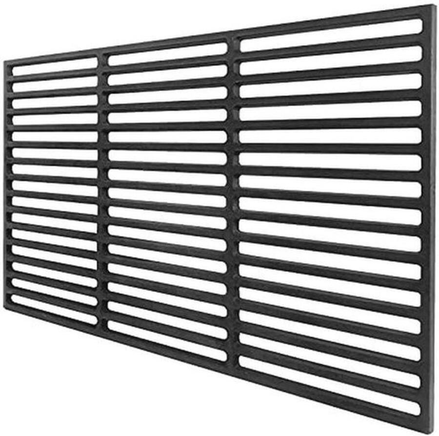 Geëmailleerd gietijzeren grillrooster voor BBQ – Duurzaam massief grillaccessoire voor gas- en houtskoolgrill (54 x 34 cm)
