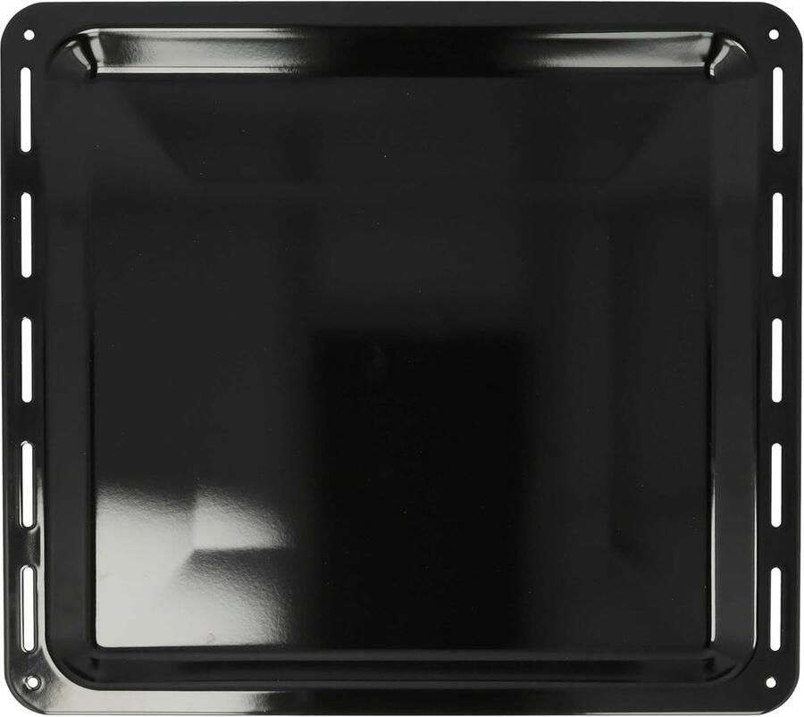 Bakplaat Ovenplaat Bakken en braden Geëmailleerd met anti-aanbaklaag 422 x 376 x 2 cm Zwart