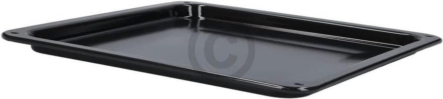 Geëmailleerde Bakplaat Ovenplaat Taartplaat Bakken Pizza Friet Vaatwasserbestendig 395x395x22 mm Zwart